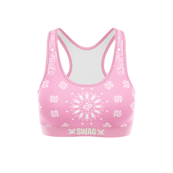 SWAG - Women's Pink Bandana Soft Bra