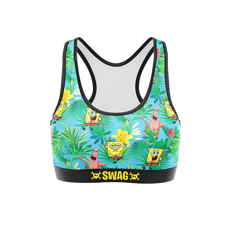 SWAG - Women's Tropical SpongeBob Soft Bra – SWAG Boxers