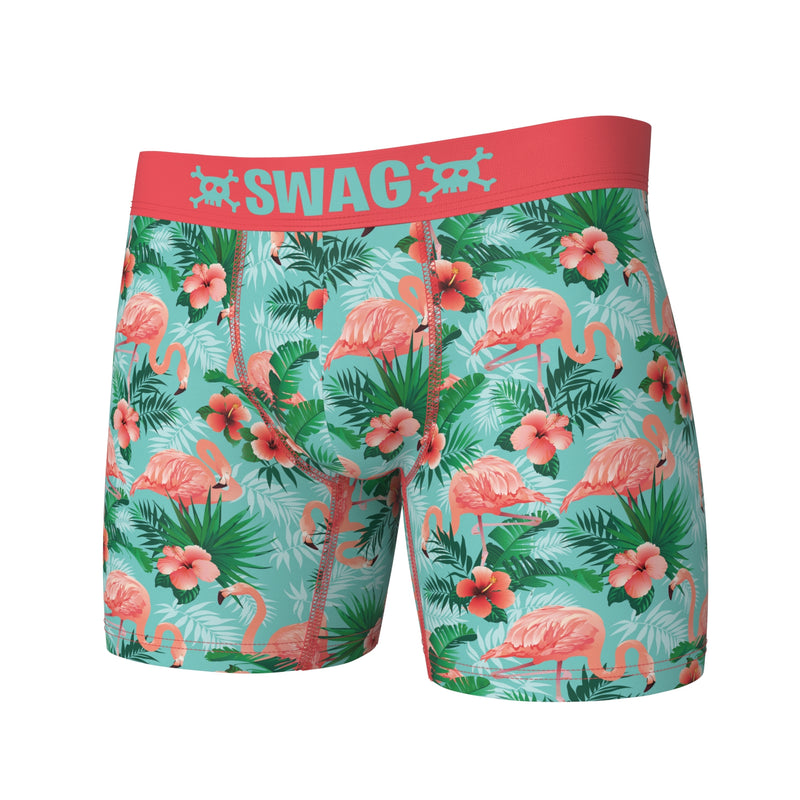 SWAG - Pink Flamingo Boxers