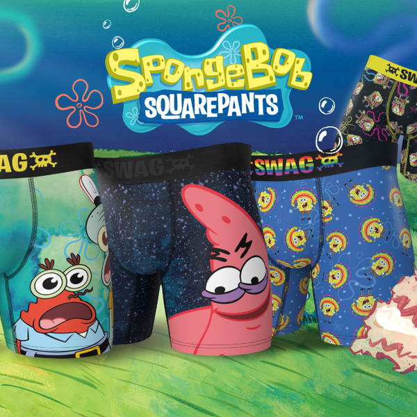 SpongeBob SquarePants Savage Patrick Swag Boxer Briefs-Medium (32-34)