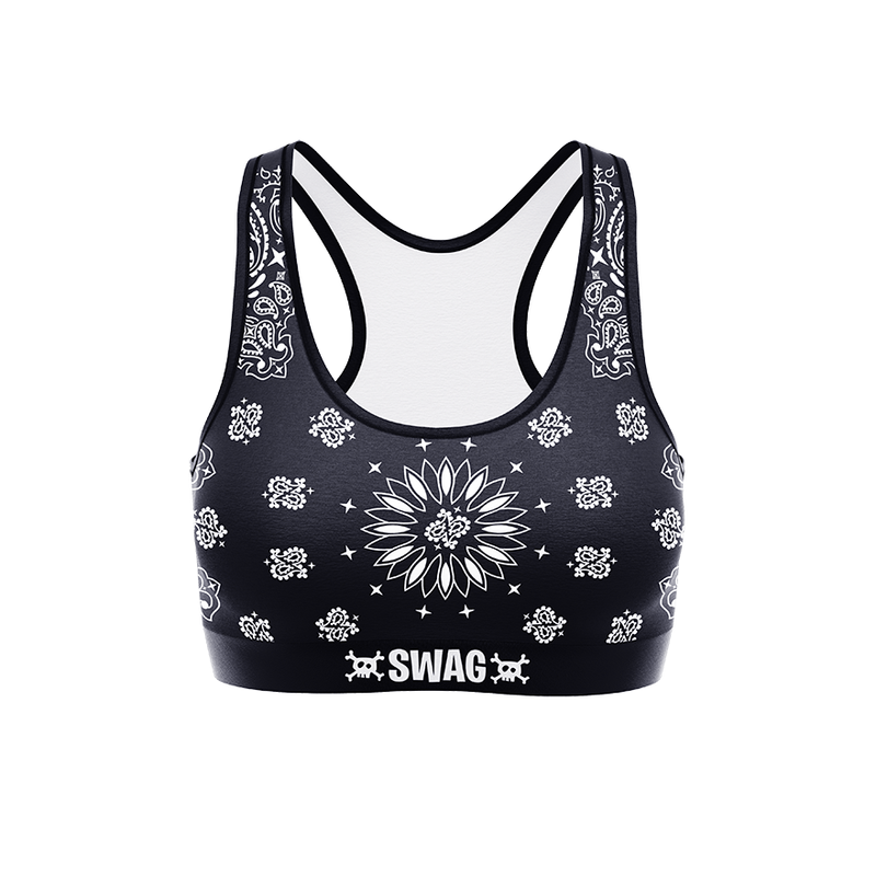 SWAG - Women's Black Bandana Soft Bra