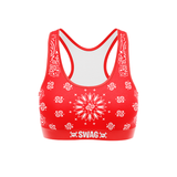 SWAG - Women's Red Bandana Soft Bra
