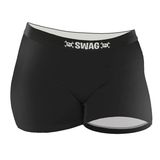 SWAG - Women's Jolly Roger Black Boy Short