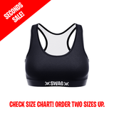 SWAG - SECONDS - Women's Jolly Roger Black Soft Bra