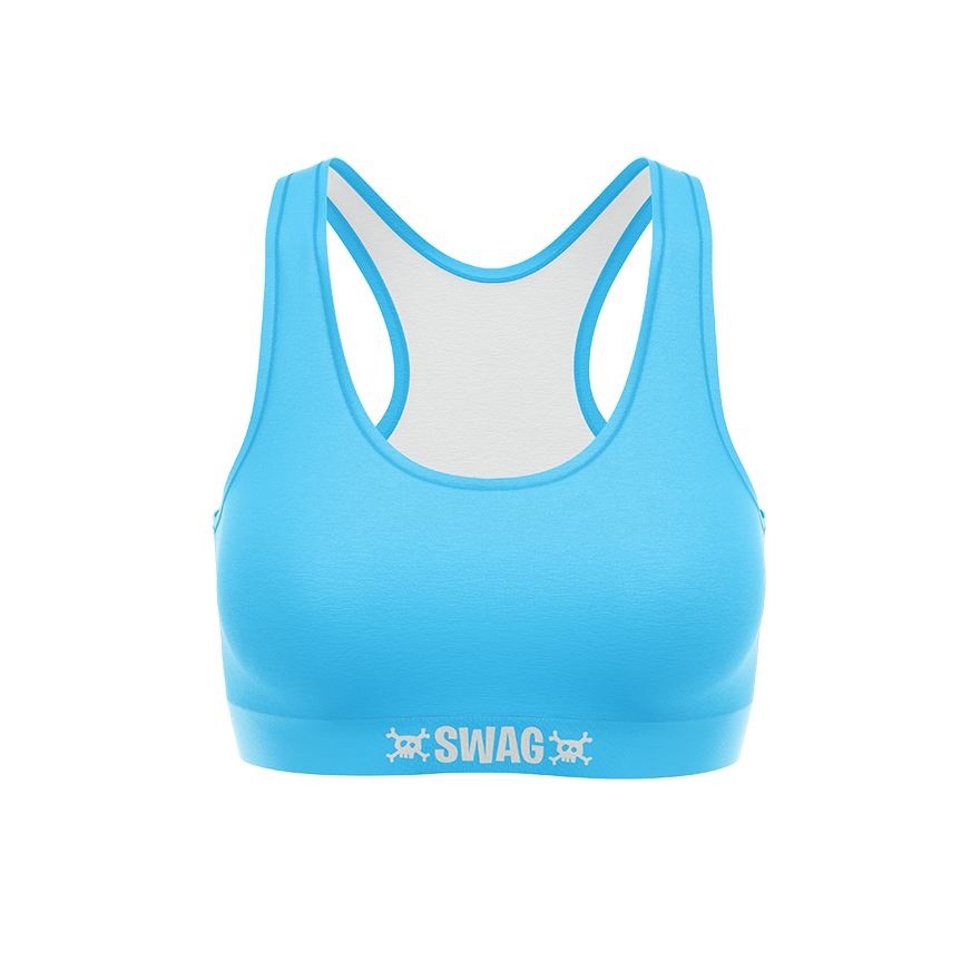SWAG - Women's Sky Blue Soft Bra – SWAG Boxers