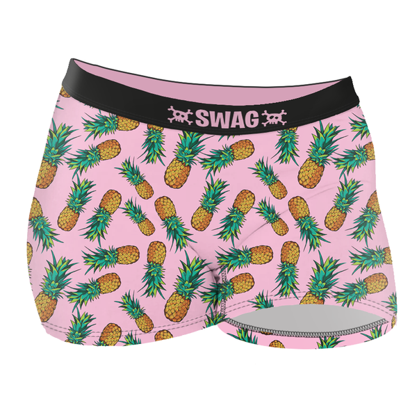 SWOMOG Women's Boyshort Underwear Panties 3 Pack Comfy Boxer
