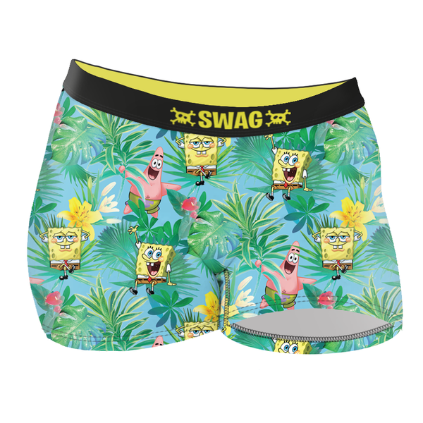 SWAG - Women's Tropical SpongeBob Boy Shorts