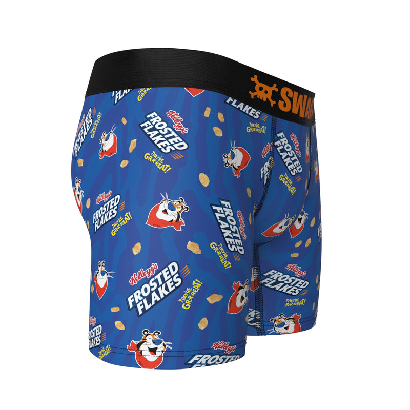 SWAG Kellogg's Rice Krispies Snap Crackle Pop Cereal Blue Boxers NWT Men's