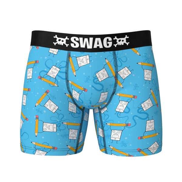 SpongeBob SquarePants Savage Patrick Swag Boxer Briefs-Medium (32-34) 