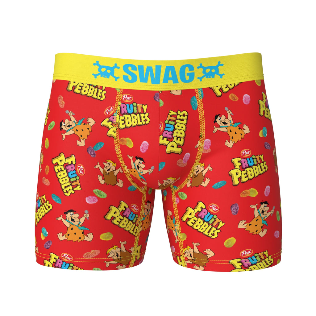 Post Fruity Pebbles Cereal Box Style Swag Boxer Briefs-Large (36-38) 