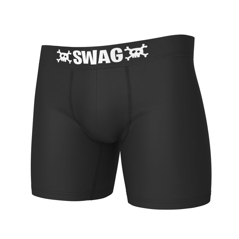 SWAG UnBasics® - Solid Jolly Roger Black Boxers