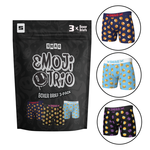 SWAG - Emoji Trio 3-Pack Boxers
