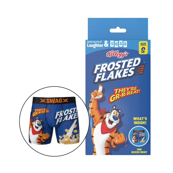 🆕 Kellog's Frosted Flakes Cereal Tony the Tiger Swag Boxer Briefs