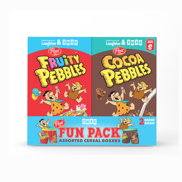 SWAG - Cereal Aisle Boxers: POST Pebbles Fun Pack