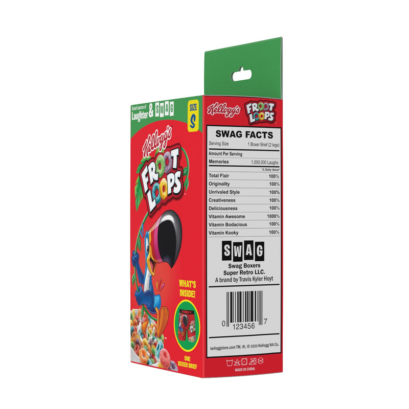 CRAZYBOXER Kellogg's Froot Loop Cereal Box Men's Boxer Briefs (Creative  Packaging) - ShopperBoard