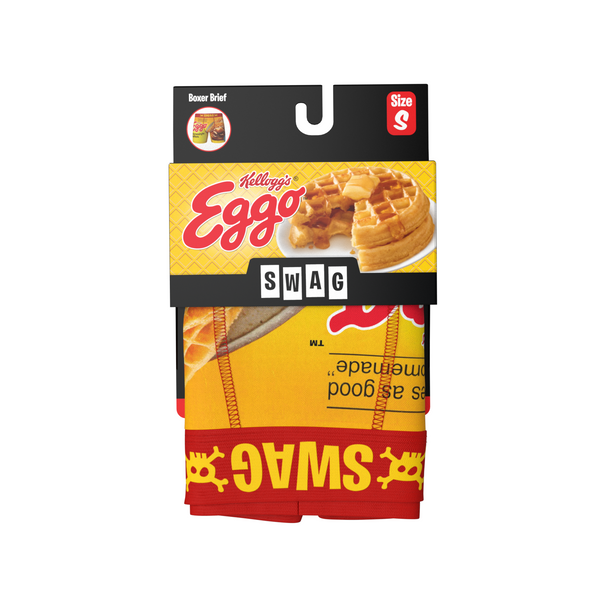Kellogg's Corn Flakes Cereal Box Style Swag Boxer Briefs-Small (28-30)  