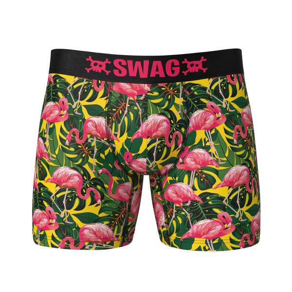 SWAG - Neon Pink Flamingo Boxers