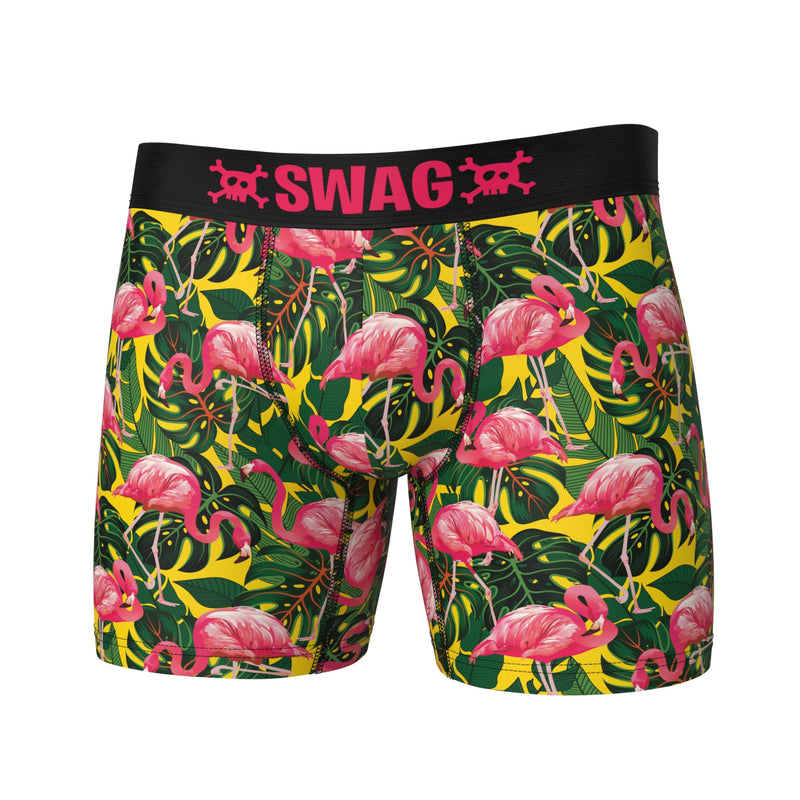 SWAG - Neon Pink Flamingo Boxers