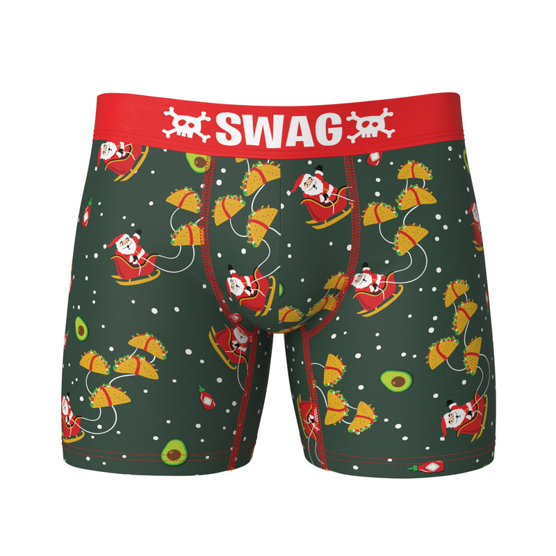 Santa Golf Boxer Brief Mens M XL Christmas Gift Chipmas SWAG Underwear  Golfer