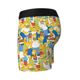 Swag Boxers Large 34-36 Bart Simpsons Cartoon Black Micropolyester