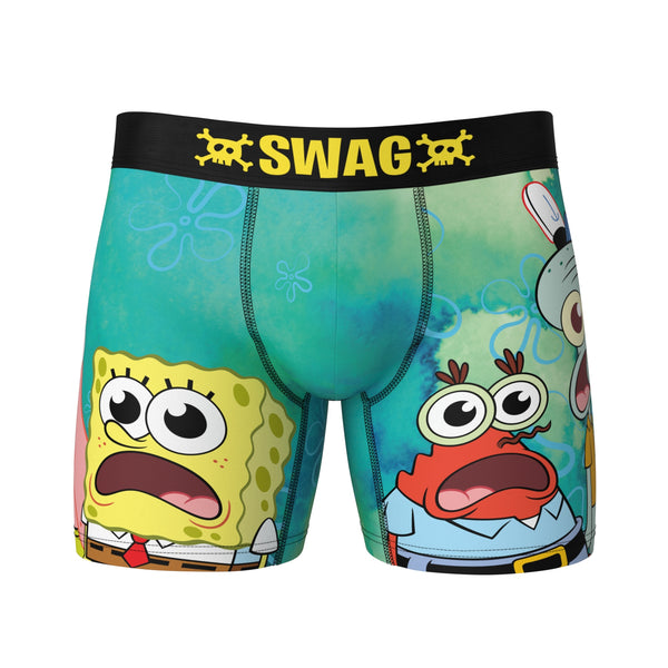 SWAG - Spongebob Scared Faces Boxers – SWAG Boxers