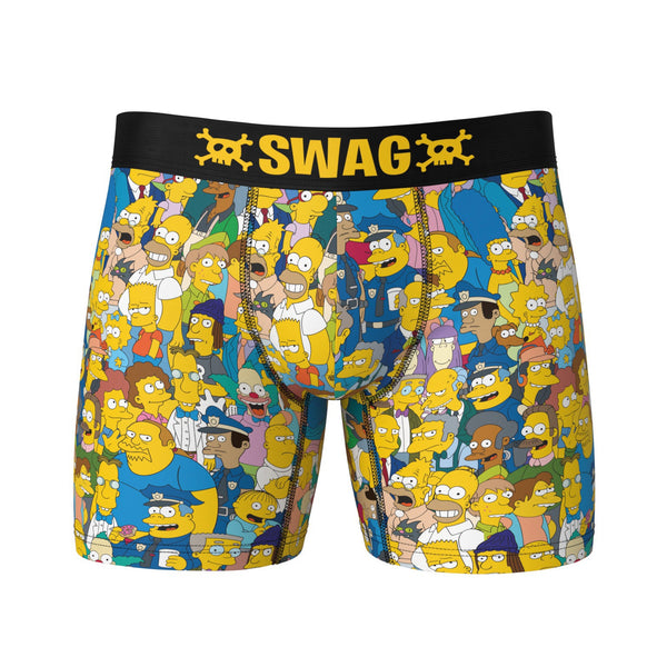 The Simpsons Krusty-O's Cereal Swag Boxer Briefs-Large (36-38