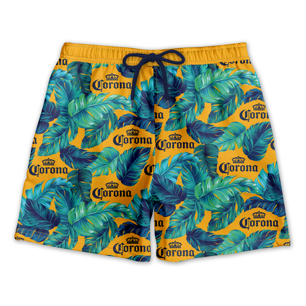 SWAG - Tropical Corona Beer Lined Swim Shorts