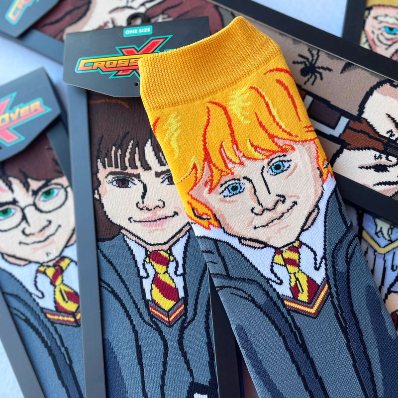 Crossover Harry Potter Wizarding World Harry Potter Hermione Granger Ron Weasley  Crossover Collectible Character Socks Sox